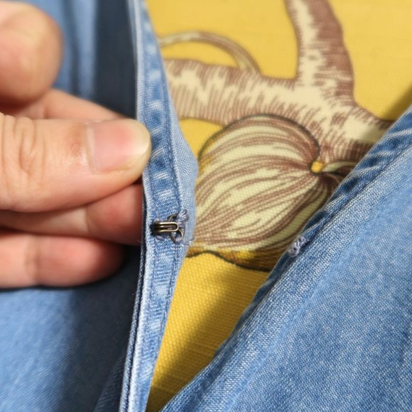 GAP Chambray Wrap Dress Size Small - Picture 10 of 12